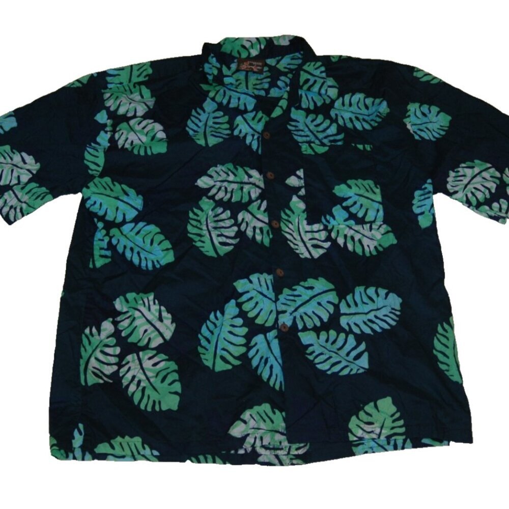 Caribelle Batik Men's Shirt L Hawaiian Caribbean Tropical Vintage - Picture 4 of 7